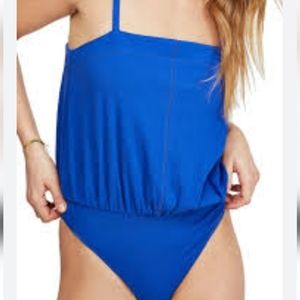 FREE PEOPLE Marissa blue bodysuit.